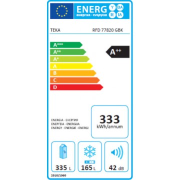 Teka RFD 77820 GBL Ψυγείο Ντουλάπα (F.471.GBL) Teka RFD 77820 GBL Ψυγείο Ντουλάπα (F.471.GBL)